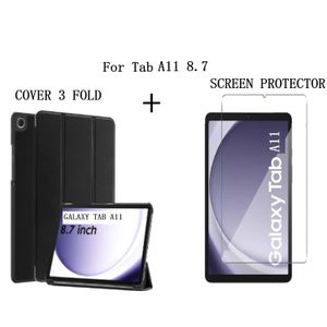 Pochette cover étui coque tablette Flio pour samsung galaxy Tab A11 8.7 pouce  avec antichoc verre trempe