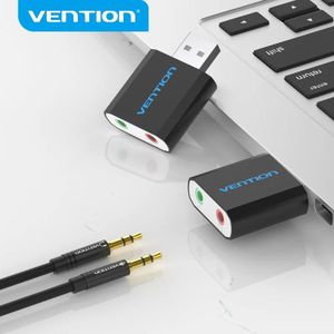 Vention USB carte son Interface Audio USB adaptateur casque carte son pour micro haut-parleur ordinateur portable PS4 ordinateur carte son externe