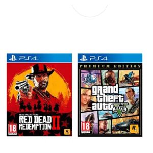 Rockstar Games Grand Theft Auto V GTA 5 and Red Dead Redemption 2 Game Bundle PS4 ET PS5
