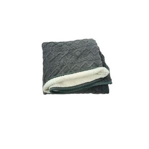 بطانية - ناعمة، رقيقة، دافئة، مريحة، رمادية