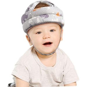 Casque anti-choc pour bébé– Casquette de protection tête, confortable et respirante, Gris