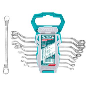TOTAL Jeu de clés couronne 8 pièces 6-22 mm