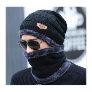Homme Automne Hiver Chapeau Femme Bonnet Ski Warm Cap 30% Laine