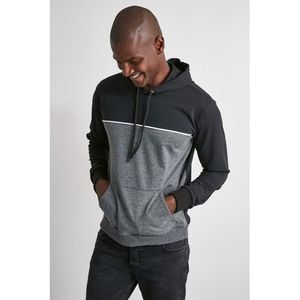 Trendyol Collection Black Men's Sweatshirt TMNAW21SW0366/