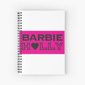 Barbie Holly Pink Heart Spiral Notebook - Bloc note