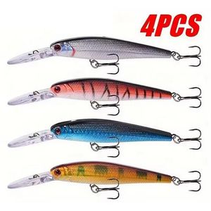 4pcs Crankbaits Fishing Lures 12.5cm 14g Hard Bait Artificial Wobblers For Pike Trolling Jerkbait Minnow Fishing Tackle Swimbait