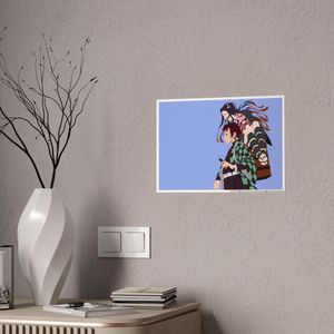 Poster  Demon Slayer: Kimetsu no Yaiba Model 10 : Premium Autocollant A4 –MULTICOLORS - Vinyle Haute Définition – Déco Sans Limite (Toutes Surfaces)
