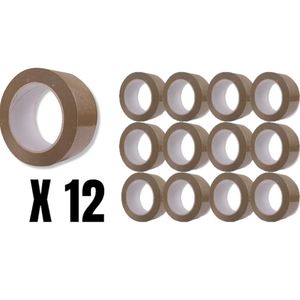 Generic Lot de 72pcs Rouleaux de scotch 50mm X 100m Adhésif Marron à prix  pas cher