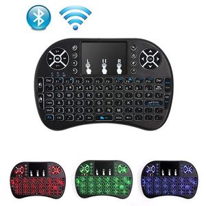 Mini Clavier sans Fil rétro-éclairé Touchpad pour Android TV Box Azerty Arabe