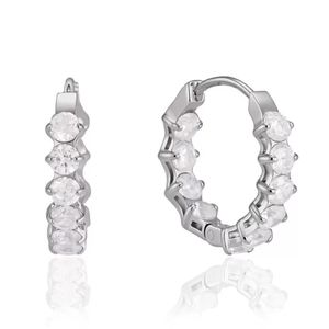 Clémentine Paris Boucles d'oreilles de luxe pour femme plaqué or Rivière Cristal OGN155-2