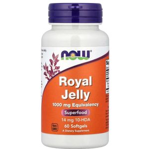 Now  Gelée royale 1000mg , 60 capsules 
