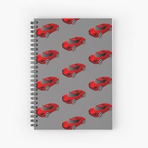Red Sports Car Swag Spiral Notebook Bloc note