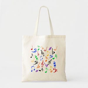 Musical Notes Tote Bag - Multi Unique, haute qualité