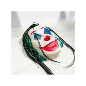 Masque Clown Effrayant Multicolore – Plastique