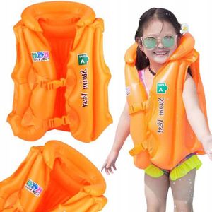 سترة سباحة قابلة للنفخ والعوم للأطفال للمسبح (A)