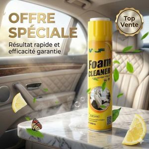 Nettoyant Intérieur Voiture en Mousse – Spray Anti-Taches Sièges & Plastiques