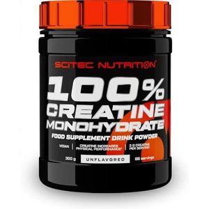 Scitec Nutrition 100 % monohydrate de créatine - Vegan - 3 g par portion - Optimisation des performances pour les entraînements de haute intensité - 300 g, sans saveur