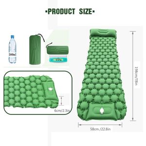 Matelas de Camping Portable avec Pompe Intégrée – Léger et Confortable pour Voyage