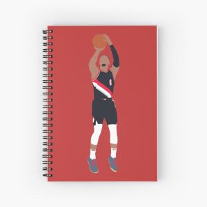 Damian Lillard Jumpshot Spiral Notebook Bloc note