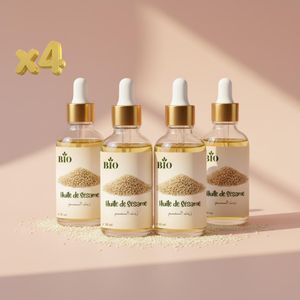 Bio Pack x4 Huile de sesame 30 ml Qualité Premium