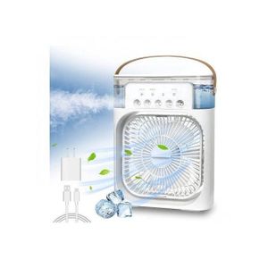 Climatiseur portable, refroidisseur d'air, ventilateur de pulvérisation 3 nivo