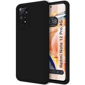 Case Pochette Souple Liquid Silicone pour Xiaomi Redmi Note 12 pro 4G :noir