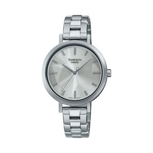 Casio Sheen Collection - Classique argentee pour femmes - Verre saphir anti rayures - SHE-4558D-7A