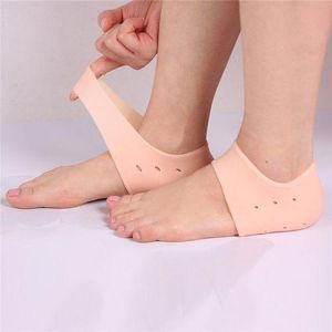 Silicone Protège-talon, Talonnette souple Chaussettes pour rigide, fissuré, Peaux Sèches.