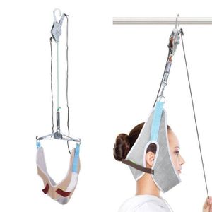 Dispositif de Traction du Cou – Traction Cervicale à Domicile Professionnelle pour Soulagement des Douleurs Cervicales, Support Ajustable pour Hommes et Femmes