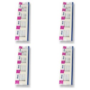 SIMON Lot de 4 - Plaque S24 Quadruple Ivoire - Accessoire Électrique - Pour Installation Murale - Finition Mate