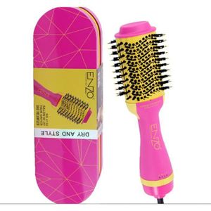 Enzo Brosse soufflante avec puissance "1000 watts" pour tous types de cheveux, modèle en-4132, 3 en 1 Styler sèche-cheveux une étape sèche