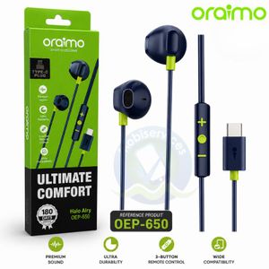 Oraimo ECOUTEURS TYPE-C Halo Airy Filaires OEP-650