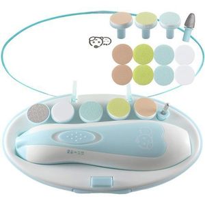 Vert Lime à Ongles Électrique Pour Bébé, 6 en 1 Kit de Tondeuse à