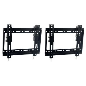 Support TV Fixe Inclinable - Métal Robuste - Fixation Murale Universelle - Noir 14-43 Pouces