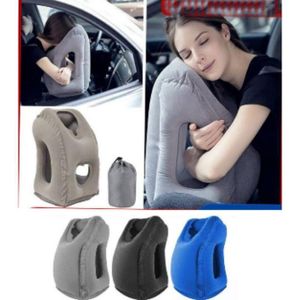 Oreiller de Voyage Gonflable, Coussin de Voyage avec Support d'appui-tête Gonflable Portable pour Dormir en Avion, Train, Maison ou Bureau