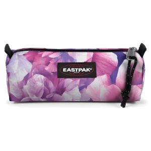 Trousse Scolaire - Toile Résistante - Rangement Stylos & Fournitures - Motif Floral Rose & Violet