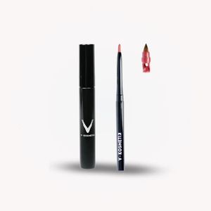 V.KOSMETIK Duo Sourcils & Lèvres, Fixe-Sourcils & Crayon Taffetas