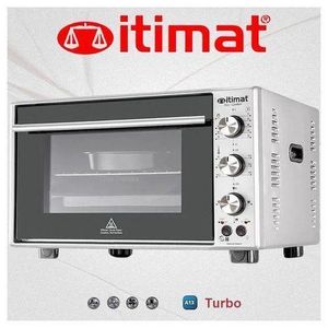 Itimat Four électrique 60 Litre -Double vitrage - Ventilateur - Lampe