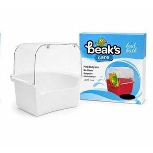 Bec  Bain pour Oiseaux en Plastique – Baignoire pour Canaris et Petits Perroquets