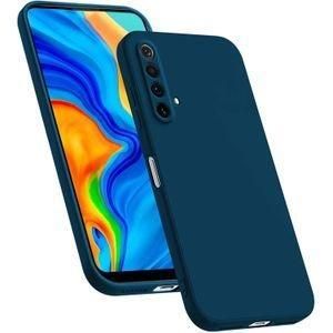 Case Pochette Souple Liquid Silicone liquid pour realme X50  -bleu