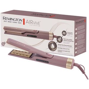 Remington Lisseur cheveux Air Styler 2-en-1 AIRvive AS8930 - Rose Violet