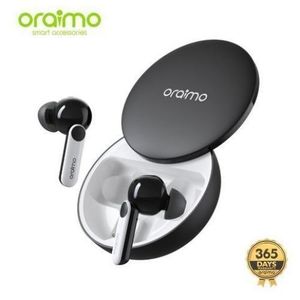 Oraimo  FreePods 4 - Annulation active du bruit -Durée de lecture de 35,5 heures Réduction du bruit dans les appels - Noir