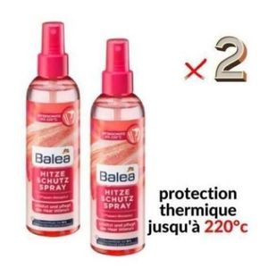 Balea  2 x Spray thermo-protecteur 2 Phases - Spray Protection Cheveux Chaleur & Soin Intense, 200 ml