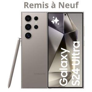 Samsung Galaxy S24 Ultra - 6.8-inch - Titanium Gray - 12GB / 256GB - Remis à Neuf
