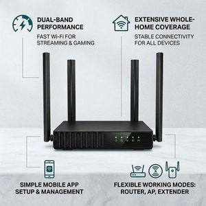 TP-Link AC1200 – Routeur Wi-Fi double bande ultra-rapide