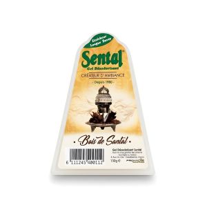 Sental Gel Désodorisant - Bois de Santal - Créateur d'Ambiance - 130g