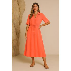 Marwa Robe Mi-Longue À Lacets