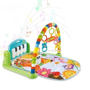 Huanger Tapis d'Eveil Jeux Bébé Piano Pied Musique 3 en 1 à prix pas cher