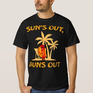 Suns Out Hot Dog Buns Grilling Sausage BBQ Grill T-Shirt unique design - t shirt tres bon qualite
