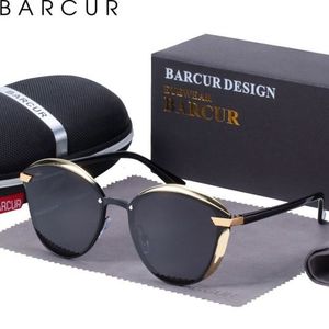 BARCUR lunettes de soleil métal cadre lunettes polarisées Protection UV400